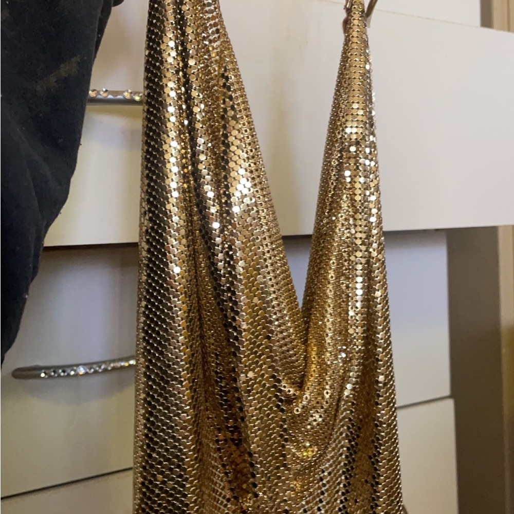 RARE Vintage 1970s whiting and Davis gold chain top in original packaging - Picture 5 of 5
